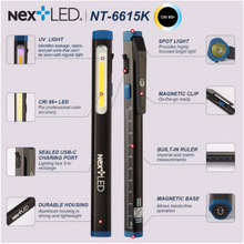 Load image into Gallery viewer, NextLED 3-in-1 Auto Detailing Pen Light - NT-6615K