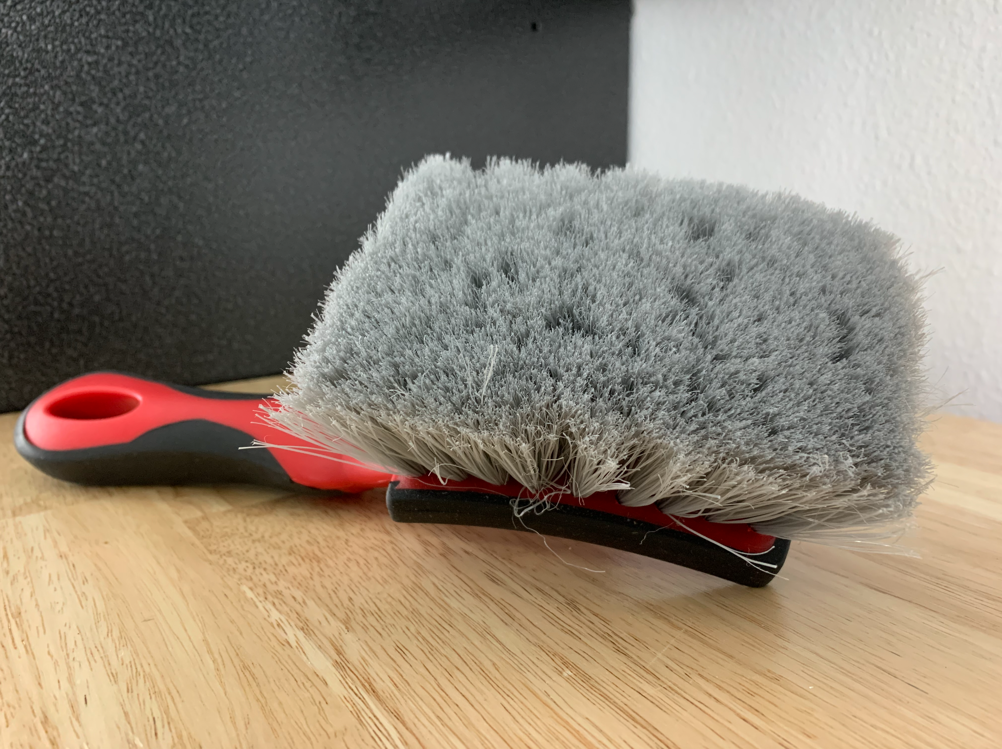 Wheel Well and Whitewall Cleaning Brush for Low-Profile Tires