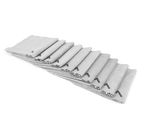 Autofiber [Quadrant Wipe] Microfiber Coating Leveling Towel (16 in. x 16 in., 390 gsm) - 10 pack