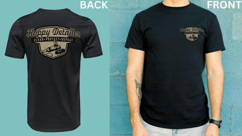 HAPPY DETAILER SHIELD TEE