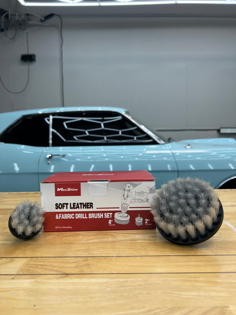 Maxshine  Soft Leather & Fabric Drill Brush Set