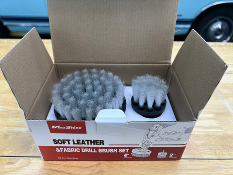 Maxshine  Soft Leather & Fabric Drill Brush Set