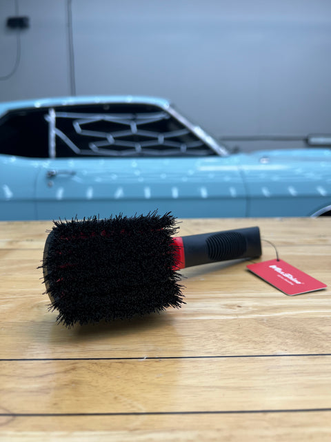Maxshine Soft Grip Heavy Duty Tire Brush with Short Handle