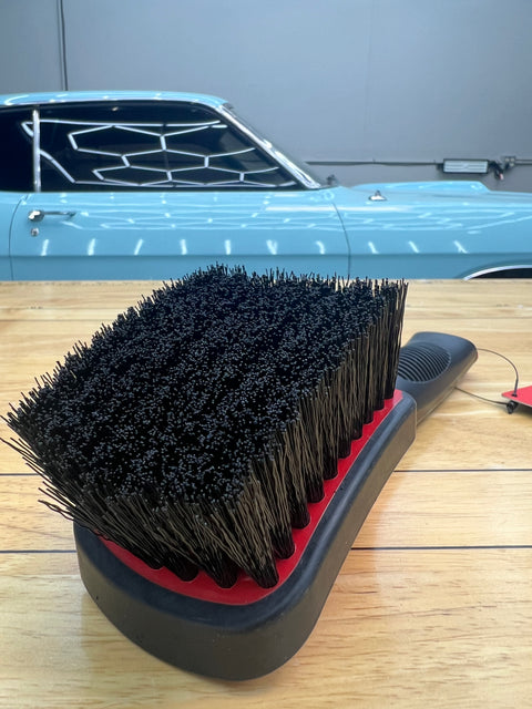 Maxshine Soft Grip Heavy Duty Tire Brush with Short Handle