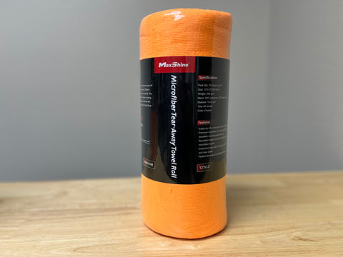 Mxshine 260GSM Microfiber Tear-Away Towel Roll - 30 Sheets/Roll