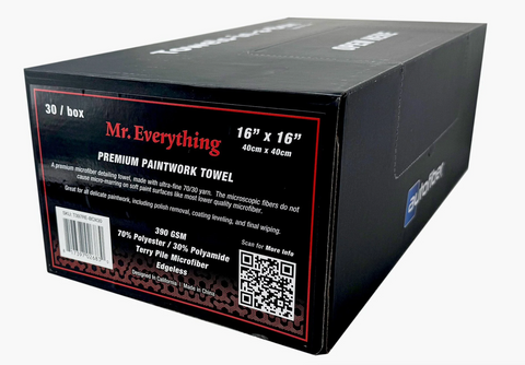 [Towels-in-a-Box] Mr. Everything Premium Paintwork Towel (16 in. x 16 in., 390 gsm) 30 pack
