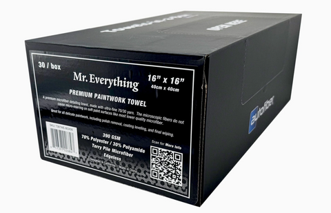 [Towels-in-a-Box] Mr. Everything Premium Paintwork Towel (16 in. x 16 in., 390 gsm) 30 pack