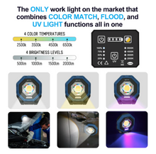 Load image into Gallery viewer, Professional Cordless Color Matching UV Flood Light - NextLED NT-1010UV
