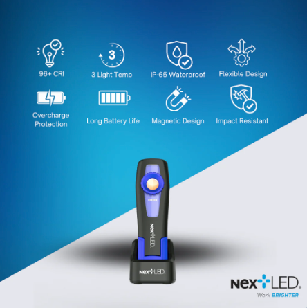 Professional CRI 96+, 3 Temperature Color Match Detailing Light - NextLED NT-2040B-3