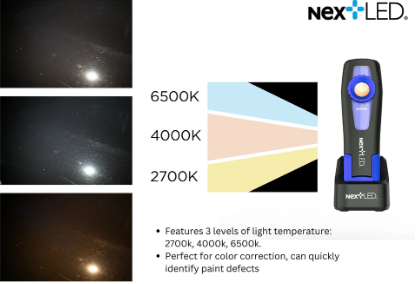 Professional CRI 96+, 3 Temperature Color Match Detailing Light - NextLED NT-2040B-3