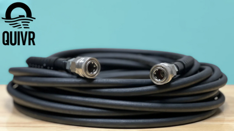 QUIVRFLEX Pressure Wash Hose (1/4in Black)