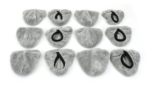 AutoFiber STEAMER COVER Triangle Head Microfiber Steamer Bonnet  - 12 pack