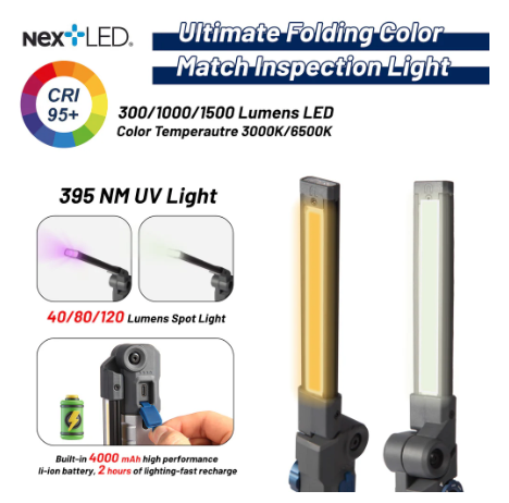 Next LED Foldable Dual Sided Inspection Light - NT-7885M