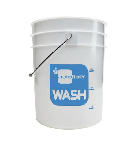 5 Gallon Bucket - WASH or WHEEL 5 Gallon Clear with Gallon Markers