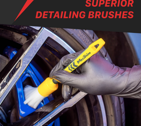 Maxshine SUPERIOR DETAILING BRUSHES - P.E.T Bristles