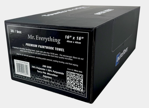 [Towels-in-a-Box] Mr. Everything Premium Paintwork Towel (16 in. x 16 in., 390 gsm) 30 pack