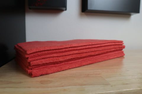 300 GSM Edgeless Micro Fiber - RED (12 Pack)
