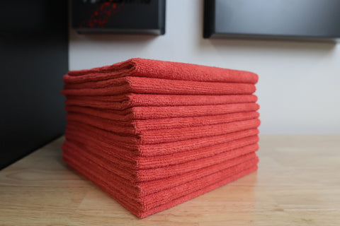 300 GSM Edgeless Micro Fiber - RED (12 Pack)