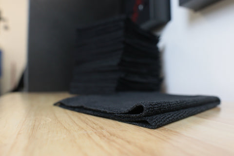 200 GSM Edgeless Micro Fiber - BLACK (25 Pack)