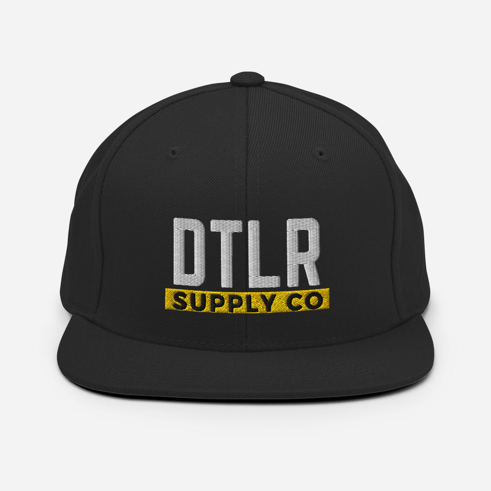 DTLR SUPPLY Stacked Logo Snapback Hat